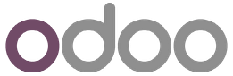 Odoo Logo 1080x350 Official Odoo software logo in gray and purple